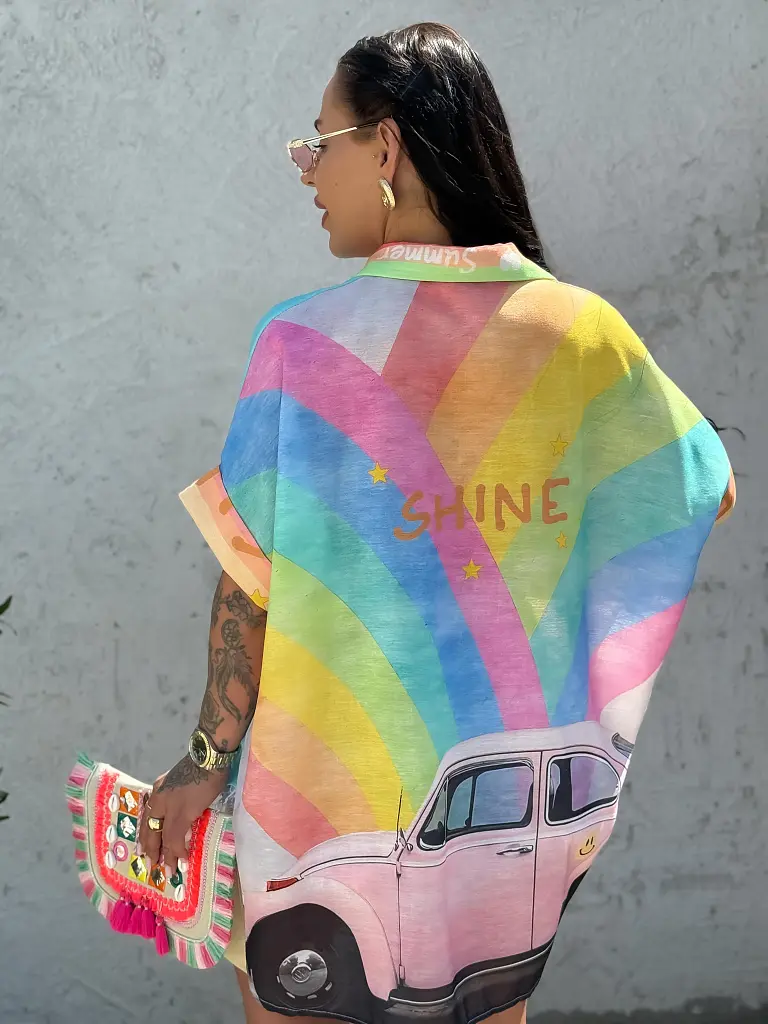 Asymetrická ľanová košeľa FARMA - next