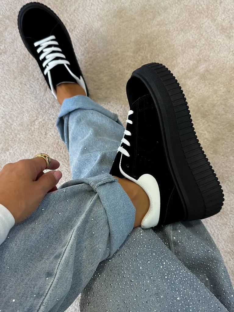 Platformové semišové dámske tenisky HEIDY - next