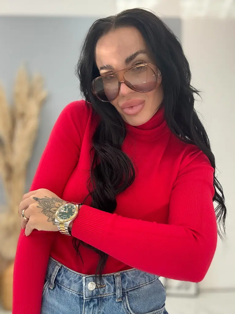 Rolákový basic pulóver JASNIRA