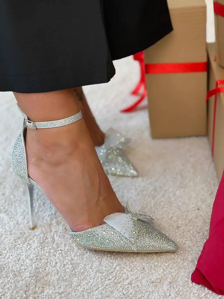 Lodičky s mašľou zdobené kamienkami LIBERTY - next