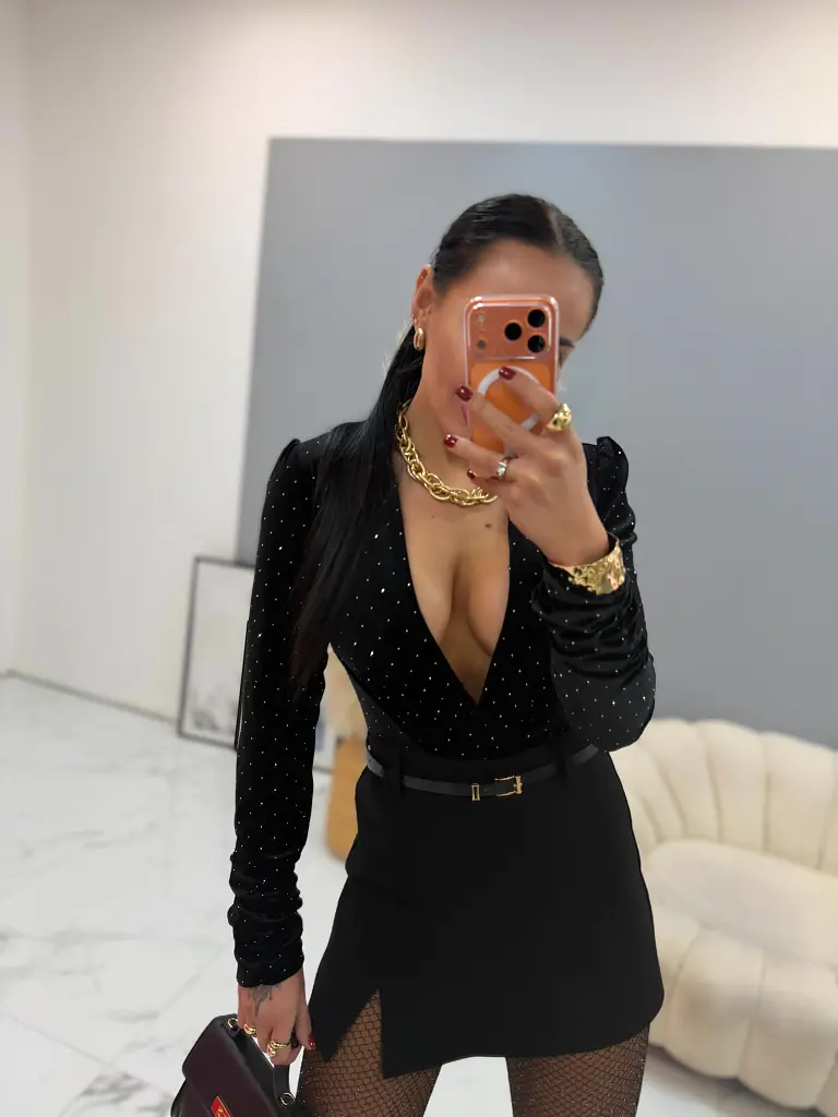 Sukňové nohavice s opaskom ANELISE - next