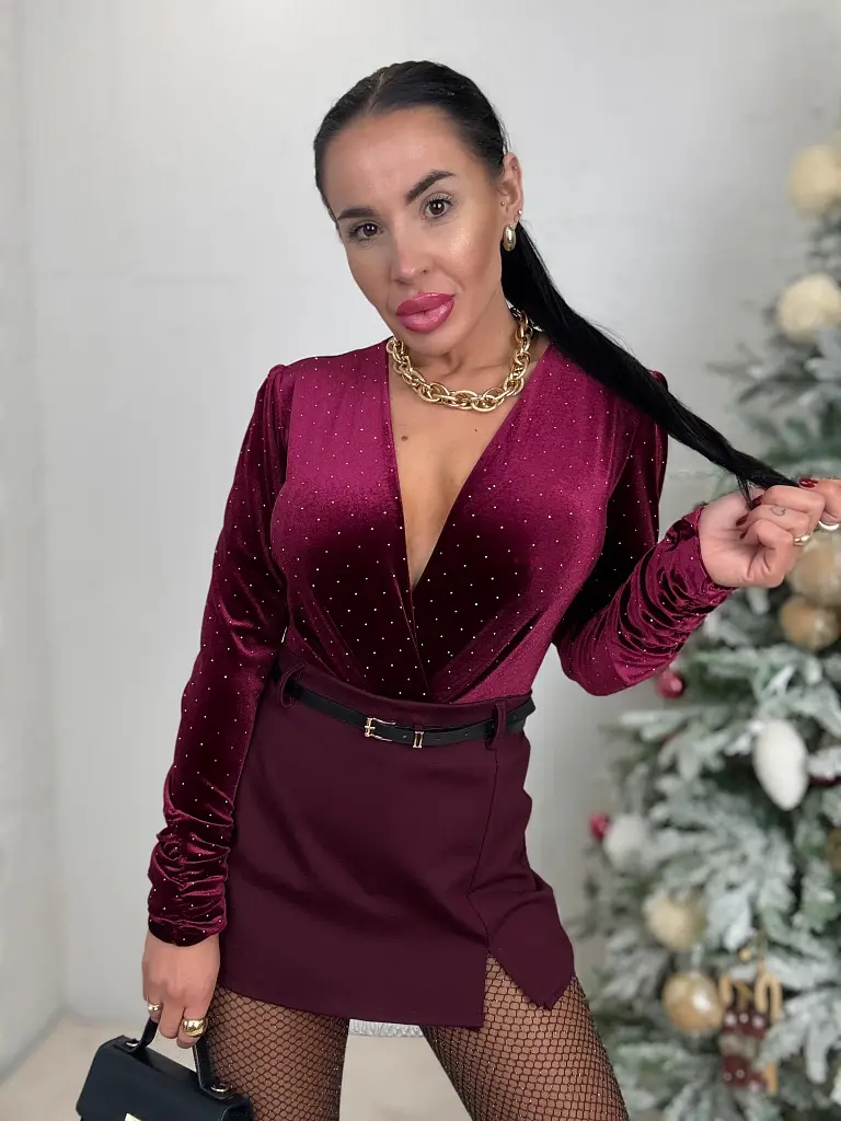 Sukňové nohavice s opaskom ANELISE