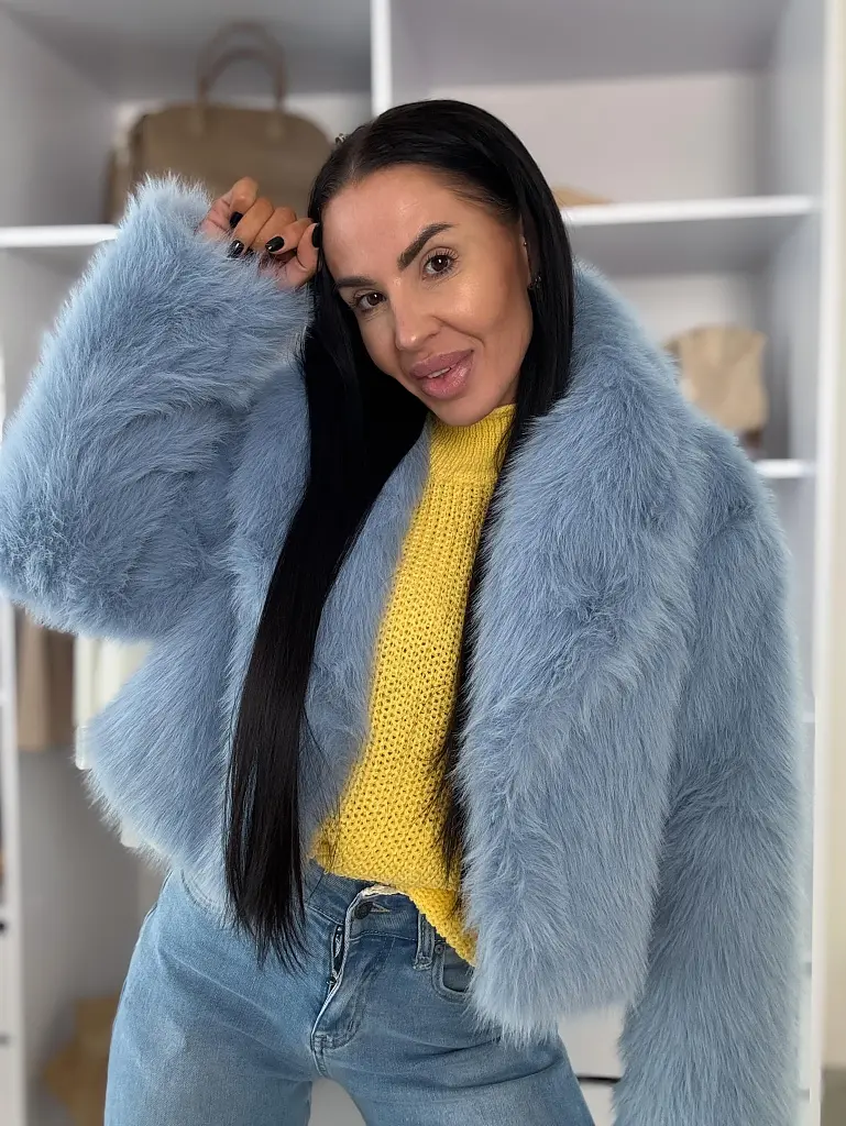 Krátka kožušinová bunda CALIANA