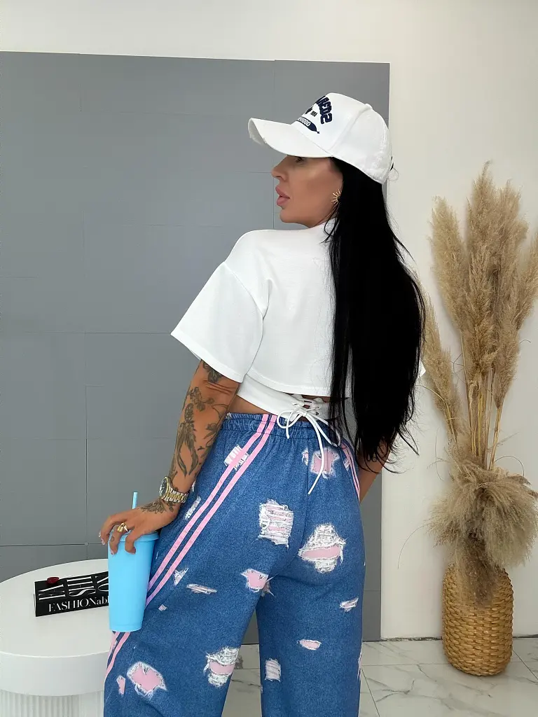 Palazzo nohavice s gumeným pásom ZUNA - next