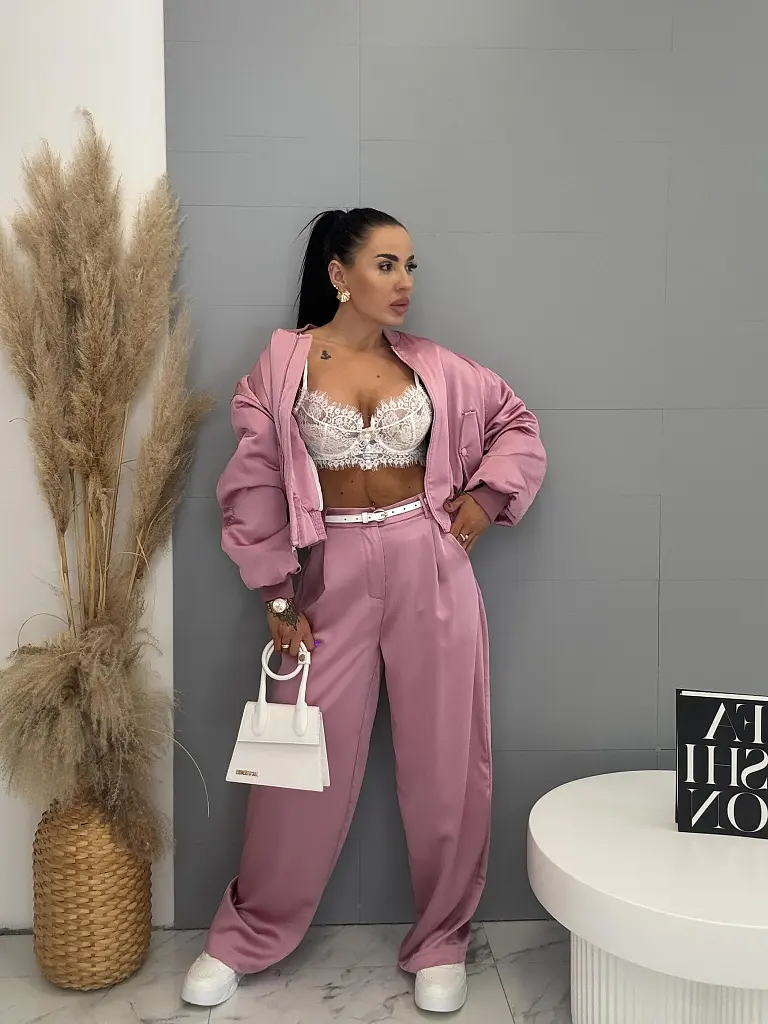 Saténové palazzo nohavice PARAMIO