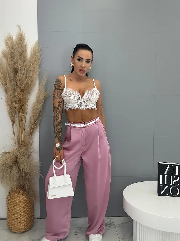 Saténové palazzo nohavice PARAMIO - next