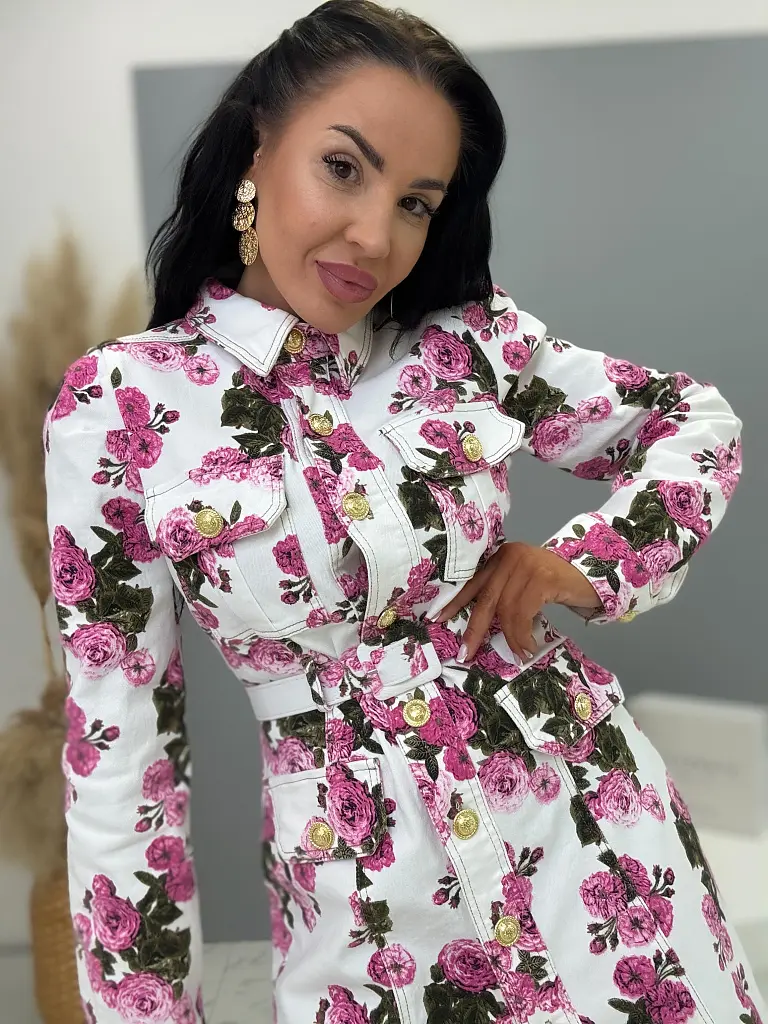 Denim šaty s opaskom FOREVER - next